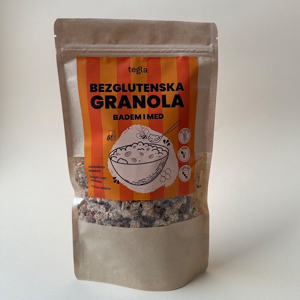 Bezglutenska granola Badem i Med (300g)