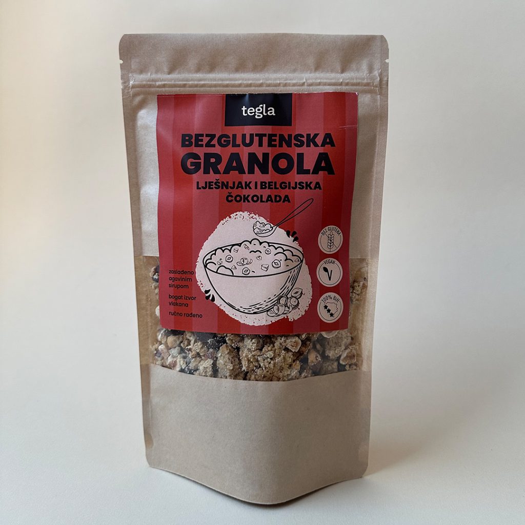 Bezglutenska granola Lješnjak i Belgijska čokolada (300g)
