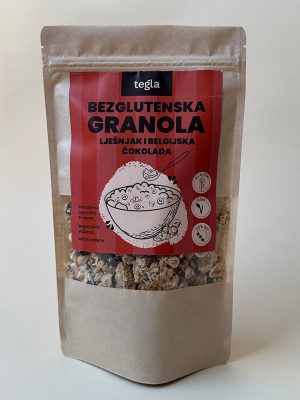 Bezglutenska granola Lješnjak i Belgijska čokolada (300g)
