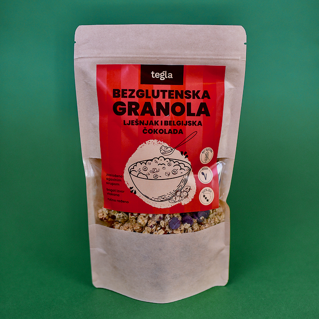 Bezglutenska granola Ljesnjak i Belgijska čokolada (300g)