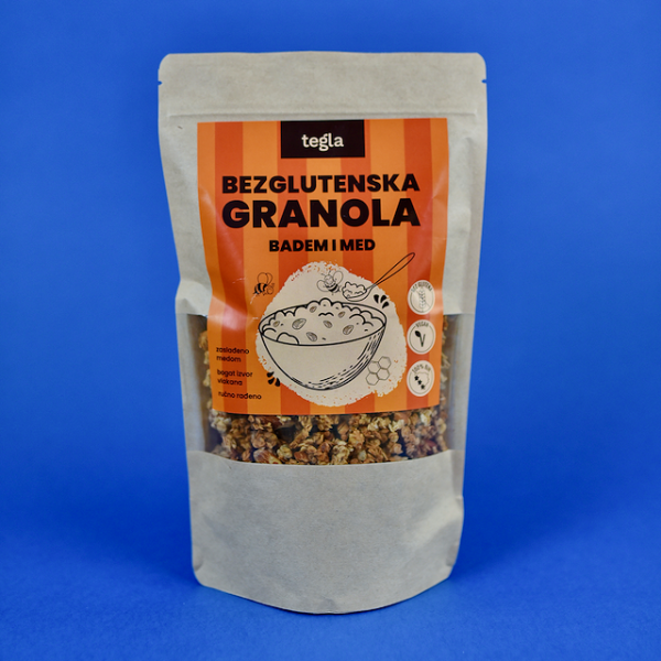 Bezglutenska granola Badem i Med (300g)