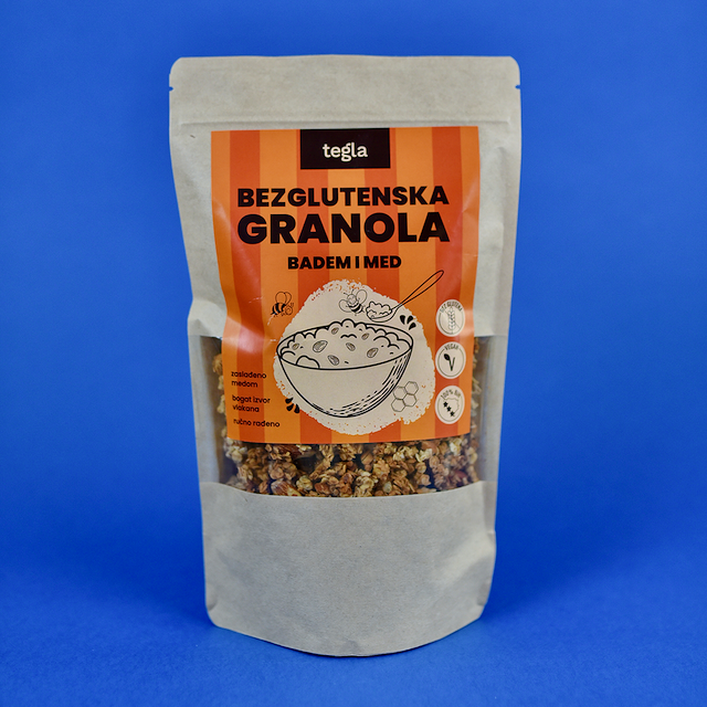 Bezglutenska granola Badem i Med (300g)