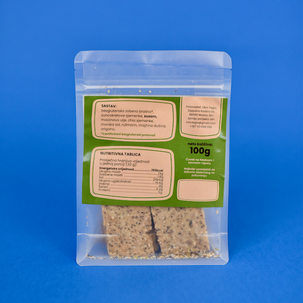 Bezglutenski krekeri Mediteransko bilje (100g)