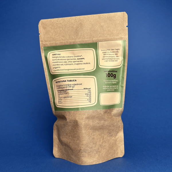 Bezglutenski krekeri Mediteransko bilje (100g)