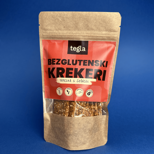 Bezglutenski krekeri Paprika i Češnjak (100g)