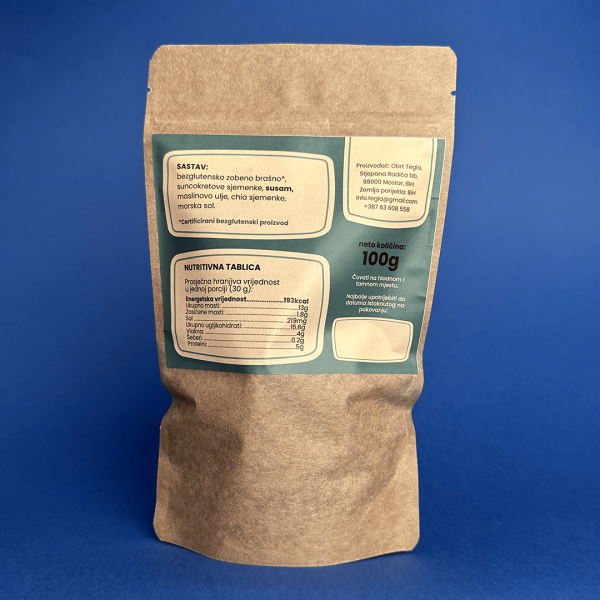 Bezglutenski krekeri s Morskom soli (100g)